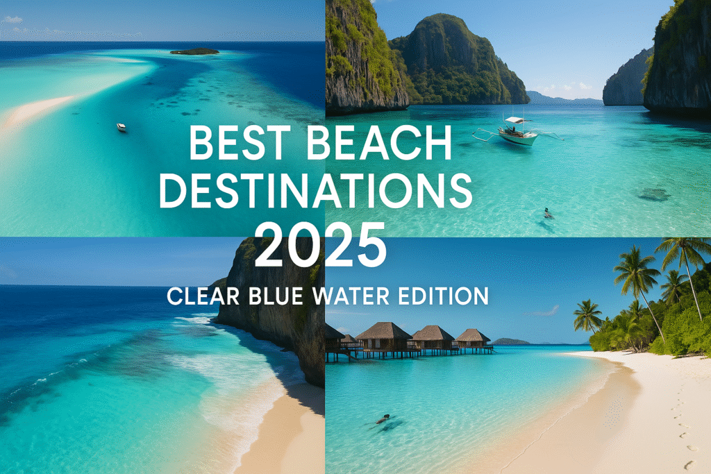 Best Beach Destinations in 2025 for Clear Blue Water